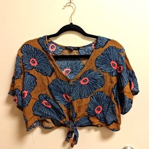 Floral crop top